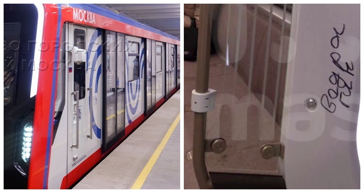 Полиция задержала вандалов, испортивших в Москве новый поезд метро