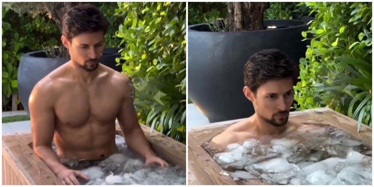 “Что за машина?”: Павел Дуров опубликовал ролик, как он погружается в ванну, и рассмешил пользователей сети