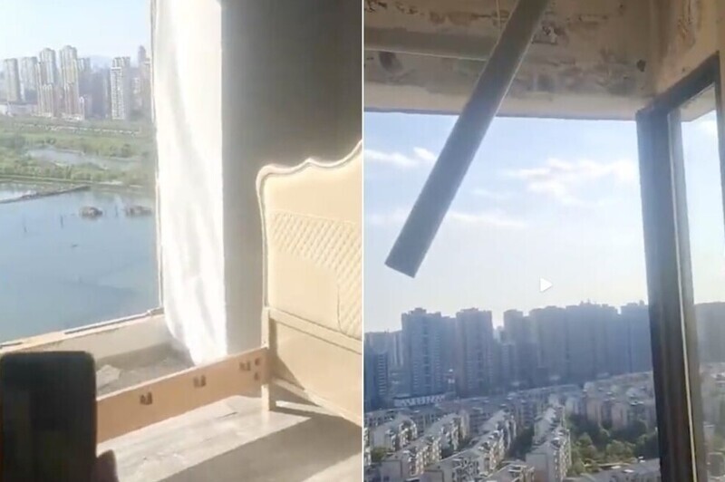 В Китае ветер унёс спящих людей из многоэтажного дома