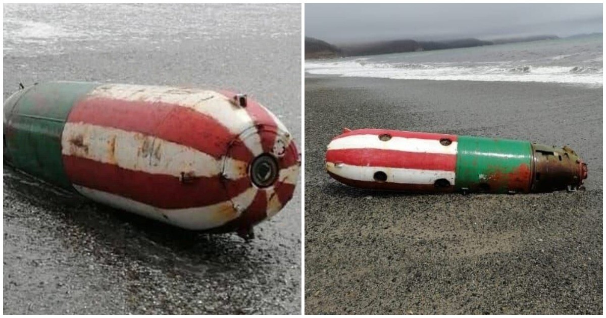 Жители Приморья нашли на пляже авиационную мину