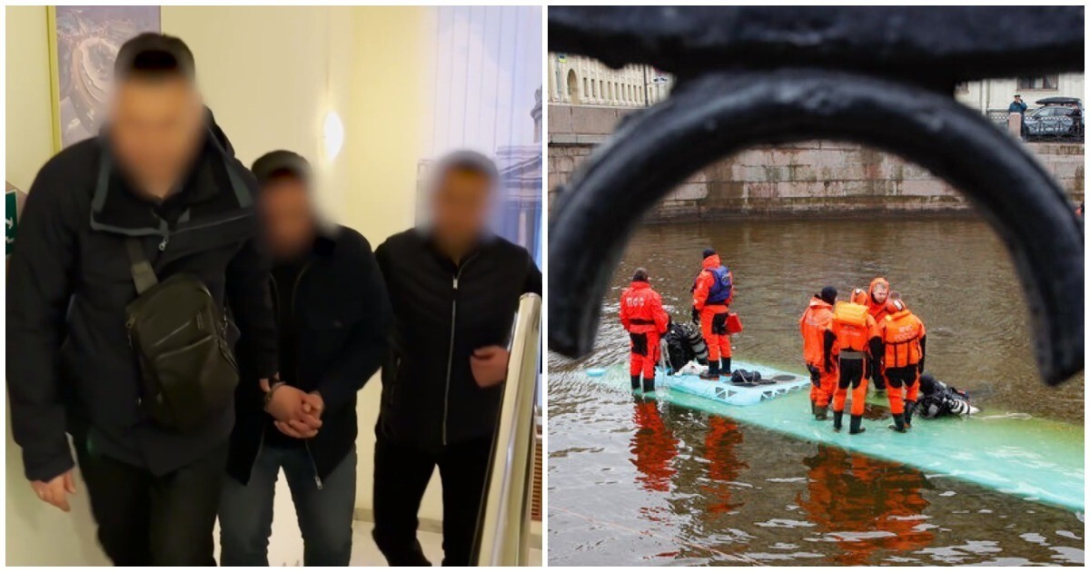 В Петербурге задержали подозреваемого по делу о падении автобуса в реку