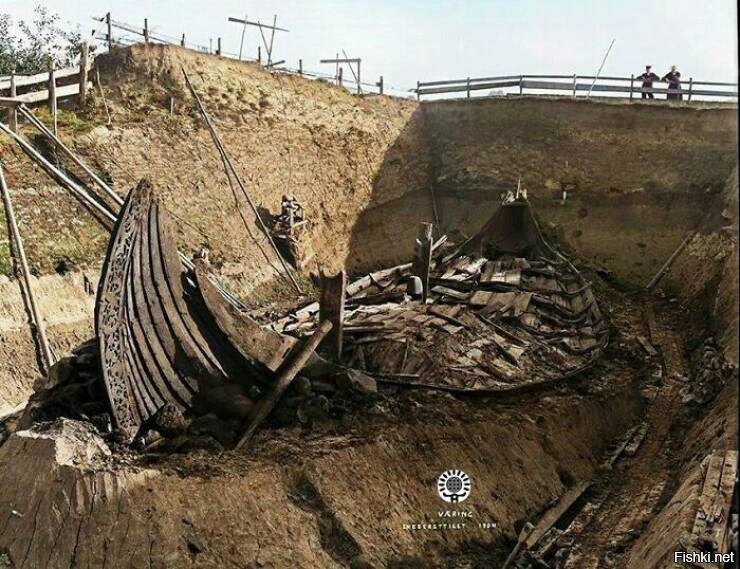 «Одно из величайших археологических открытий: корабль викингов Осеберг, Тёнсб...