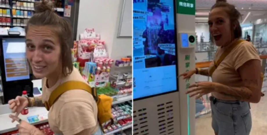 "Китай, 3050 год": девушка рассчиталась в супермаркете своей ладонью