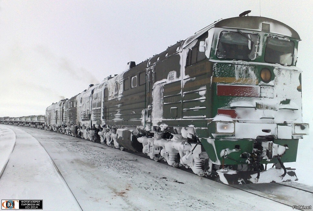 Тепловоз 2ТЭ10У-0543, линия Обская - Бованенково, Ямало-Ненецкий АО
