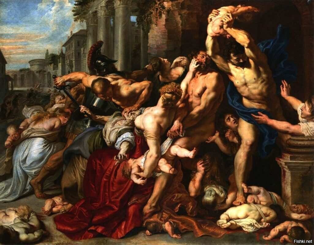 Избиение невинных, Питер Пауль Рубенс, 1610 год,