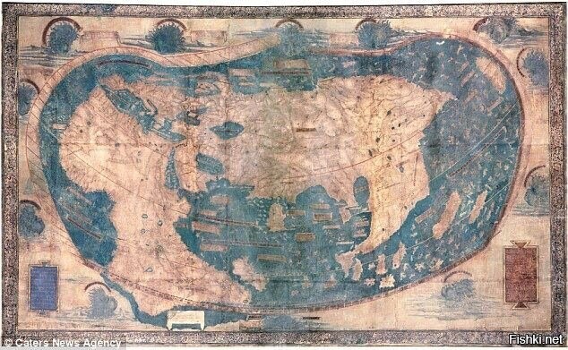 Карта мира, которой пользовался Христофор Колумб в 1492 году