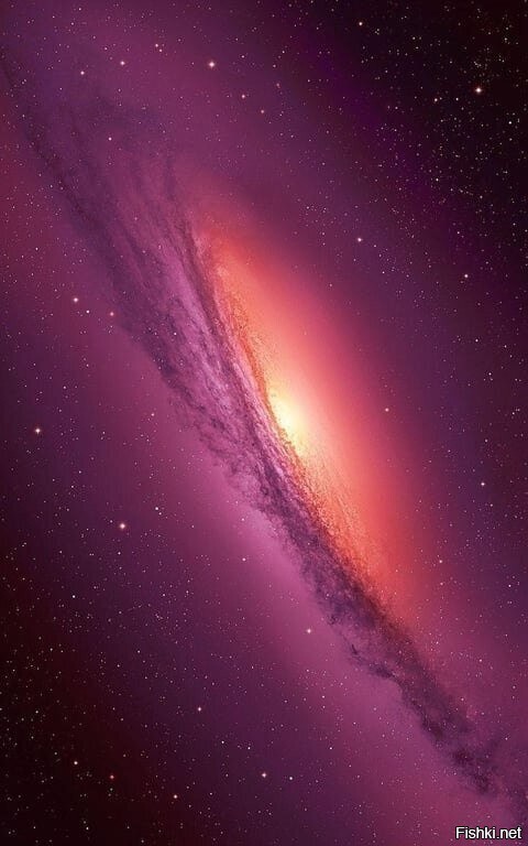 Обработанная фотография спиральной галактики NGC 3190