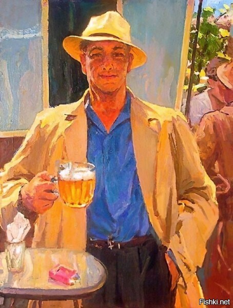 "Кружка пива", художник Владимир Петрович Любимов, 1970 г