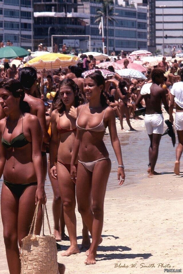 Пляжная атмосфера Рио-де-Жанейро в 1970-х годах