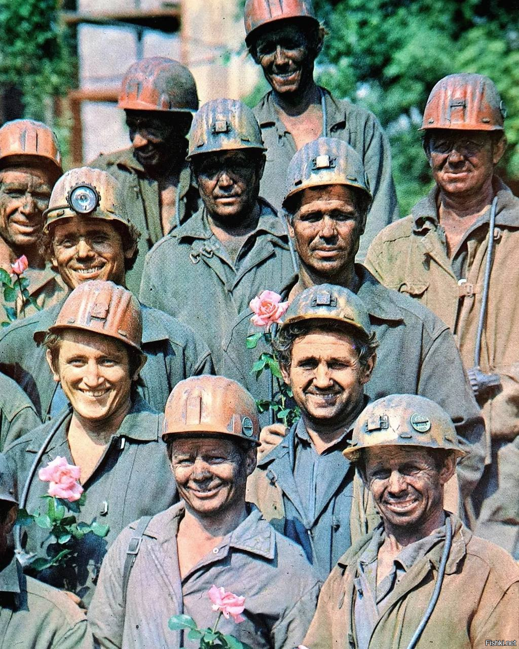 Шахтеры Донбасса, люди этой не лёгкой героической профессии, 1980 год