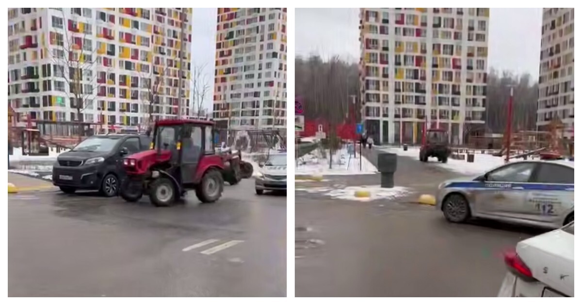 В Подмосковье парень угнал трактор