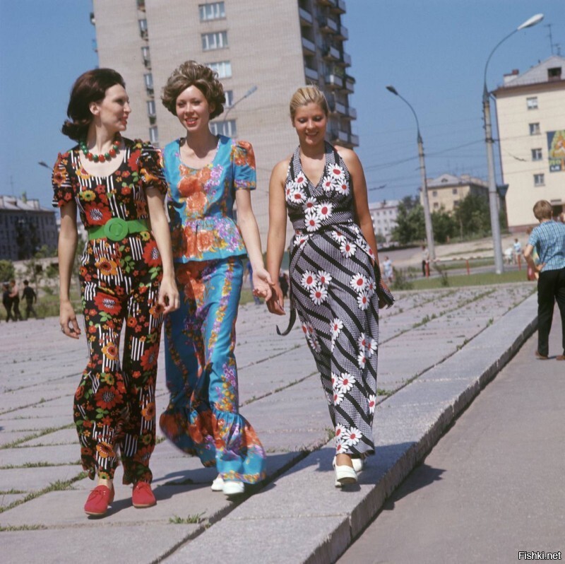Показ мод от фабрики текстиля в Иваново,  1974 год