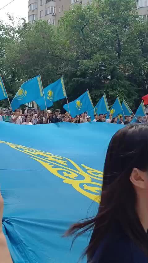 Только вернулся домой с Бессмертного  полка в Алма-ате