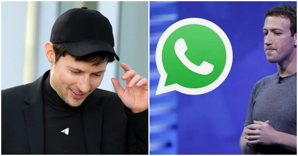 Дуров троллит WhatsApp за антирекламу Telegram