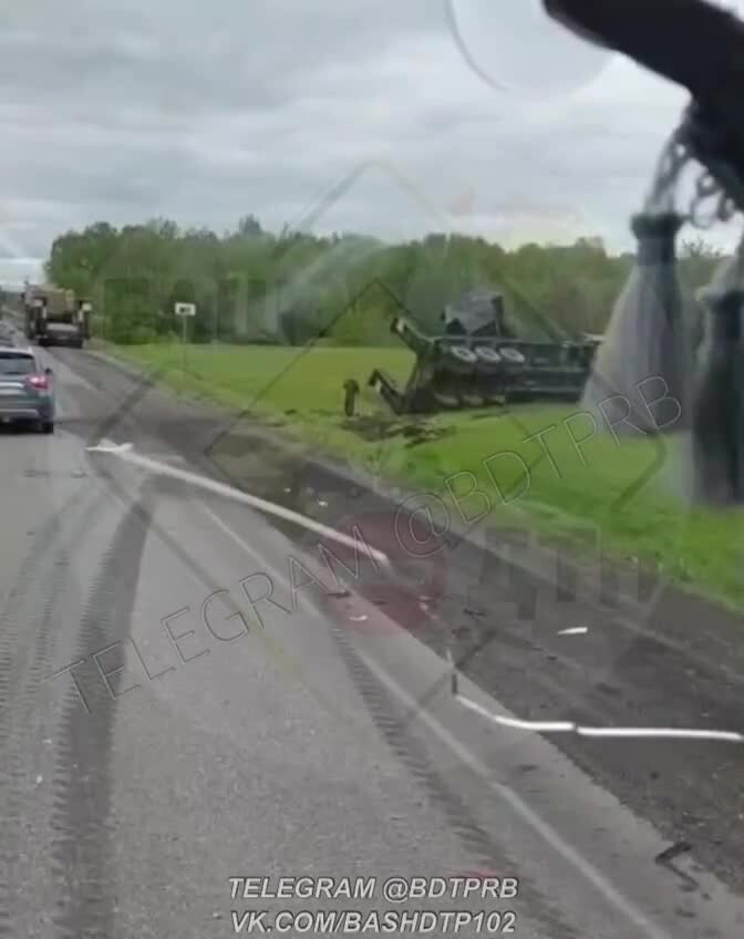 На уфимской трассе «поразили» НАТОвскую боевую технику⁠⁠