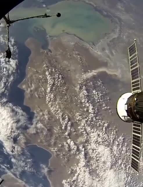 Вид на Актау с МКС