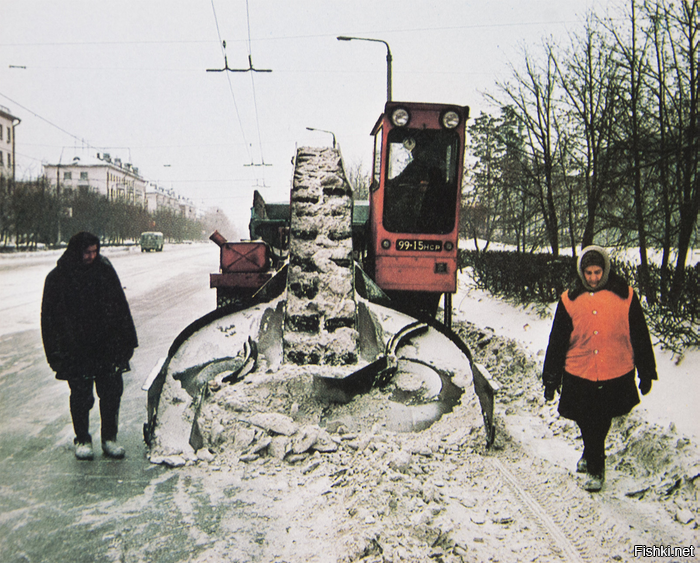 Уборка снега, 1976 год, Новосибирск
