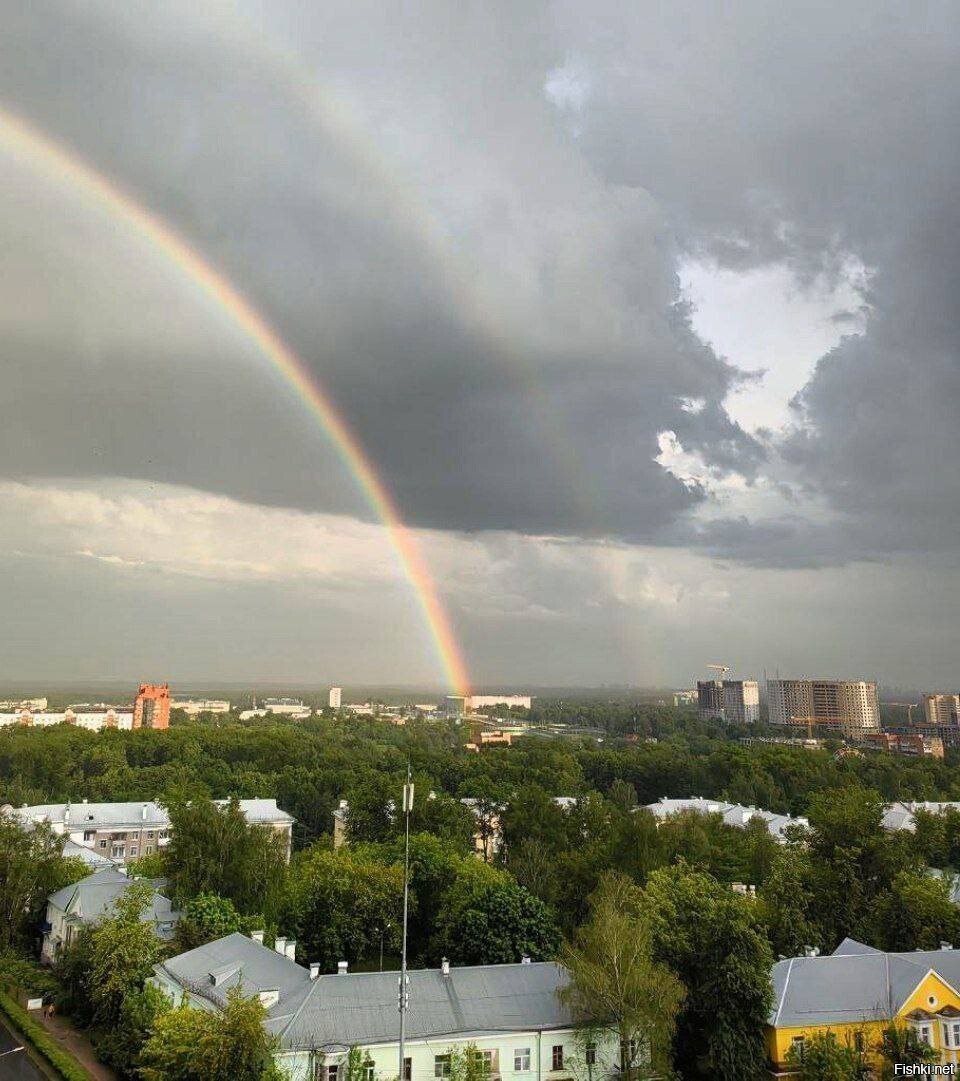 Вчерашняя радуга в Москве