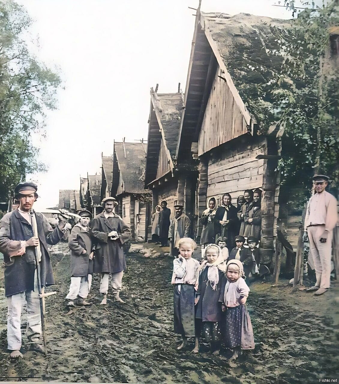 Русская деревня 1910 год