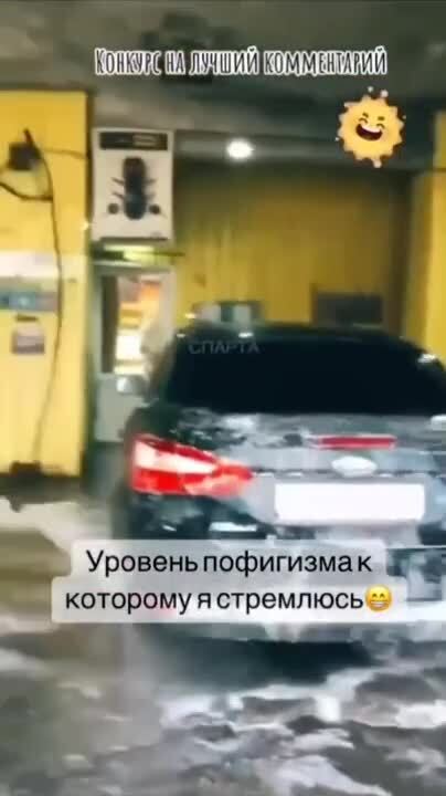 Тут не пофигизм , тут успеть бесплатно помыть