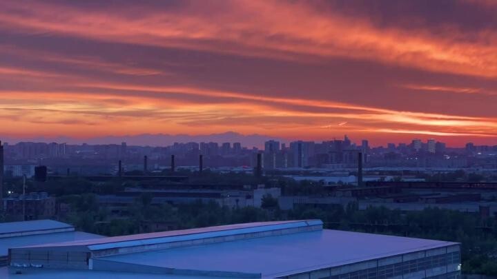 Сегодняшний закат над Красноярском