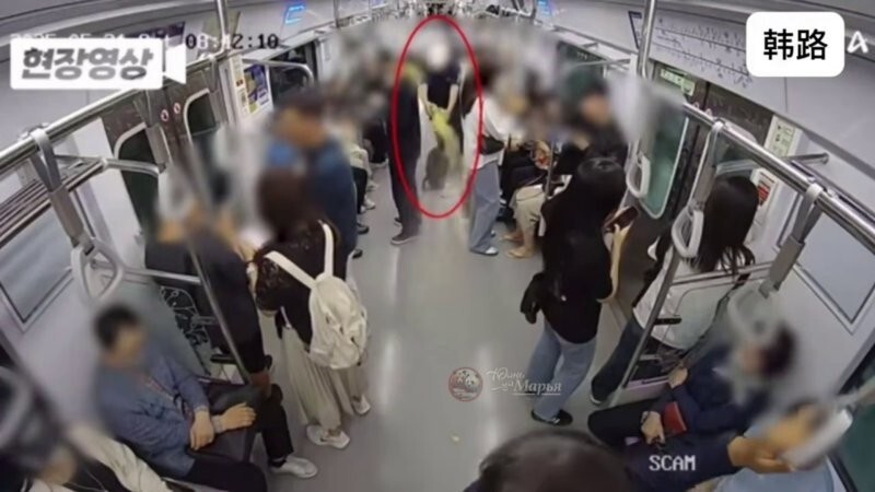 В Сеуле 67-летний кореец, разозлившись на решение суда о разводе, облил бензином вагон метро 
