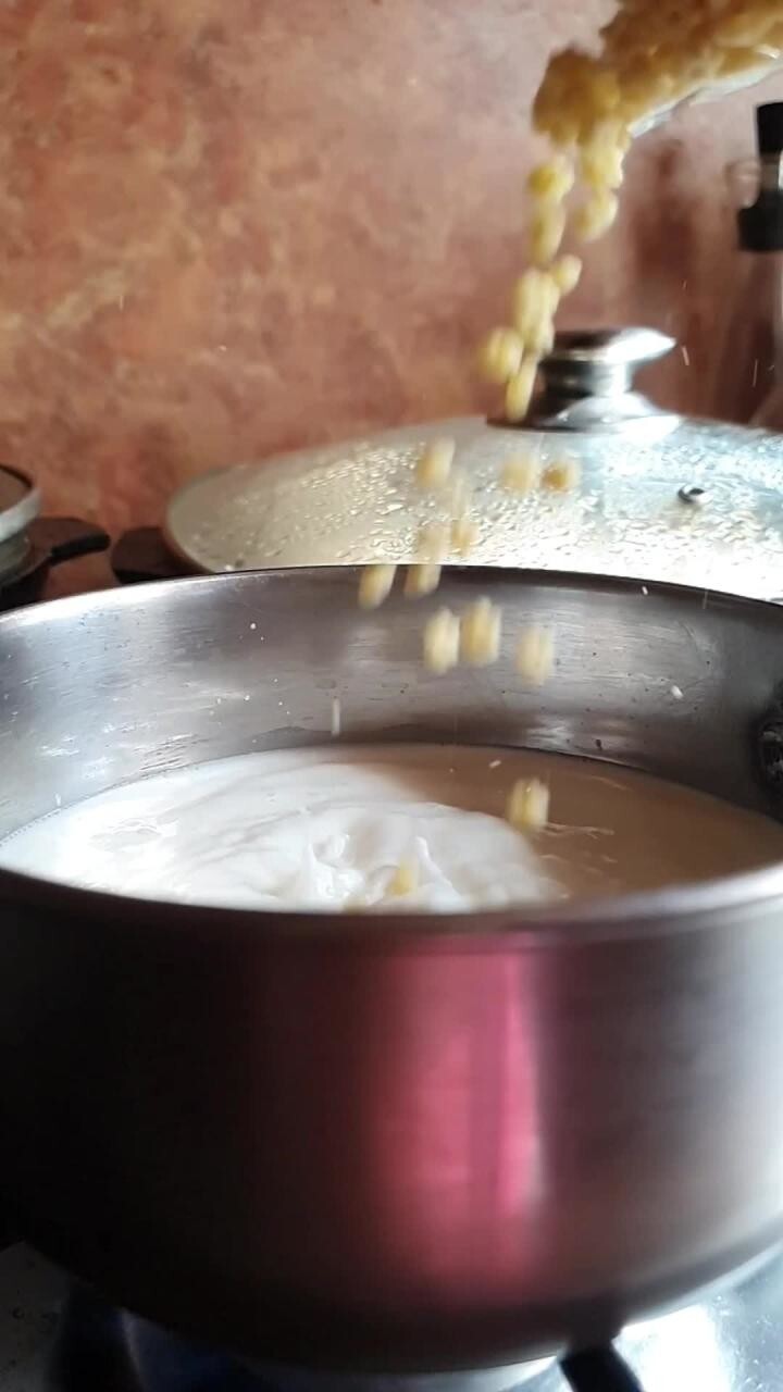 Молочный супик на завтрак 