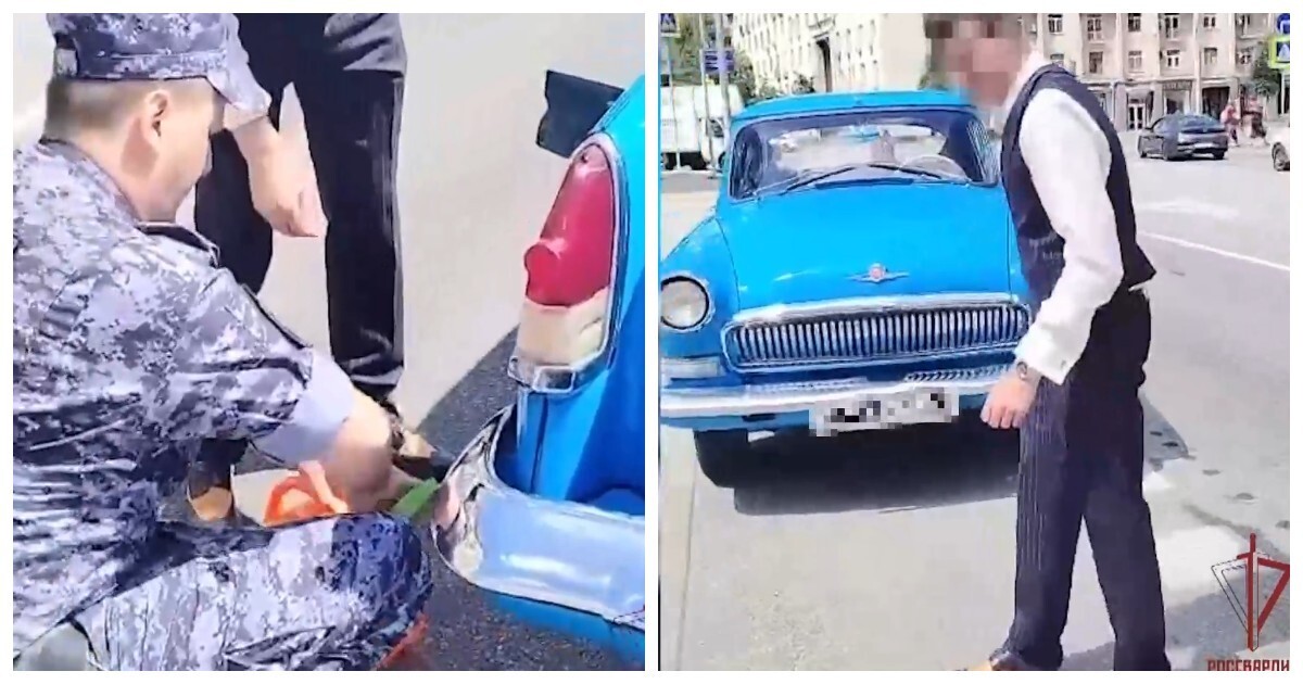 В&nbsp;Москве росгвардейцы помогли жениху, чья «Волга» заглохла по&nbsp;пути на&nbsp;свадьбу