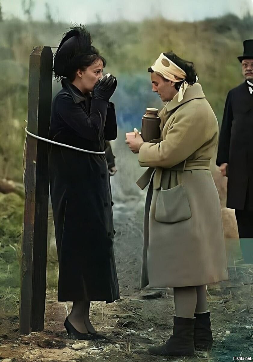 Мата Хари перед расстрелом, 15 октября 1917 г