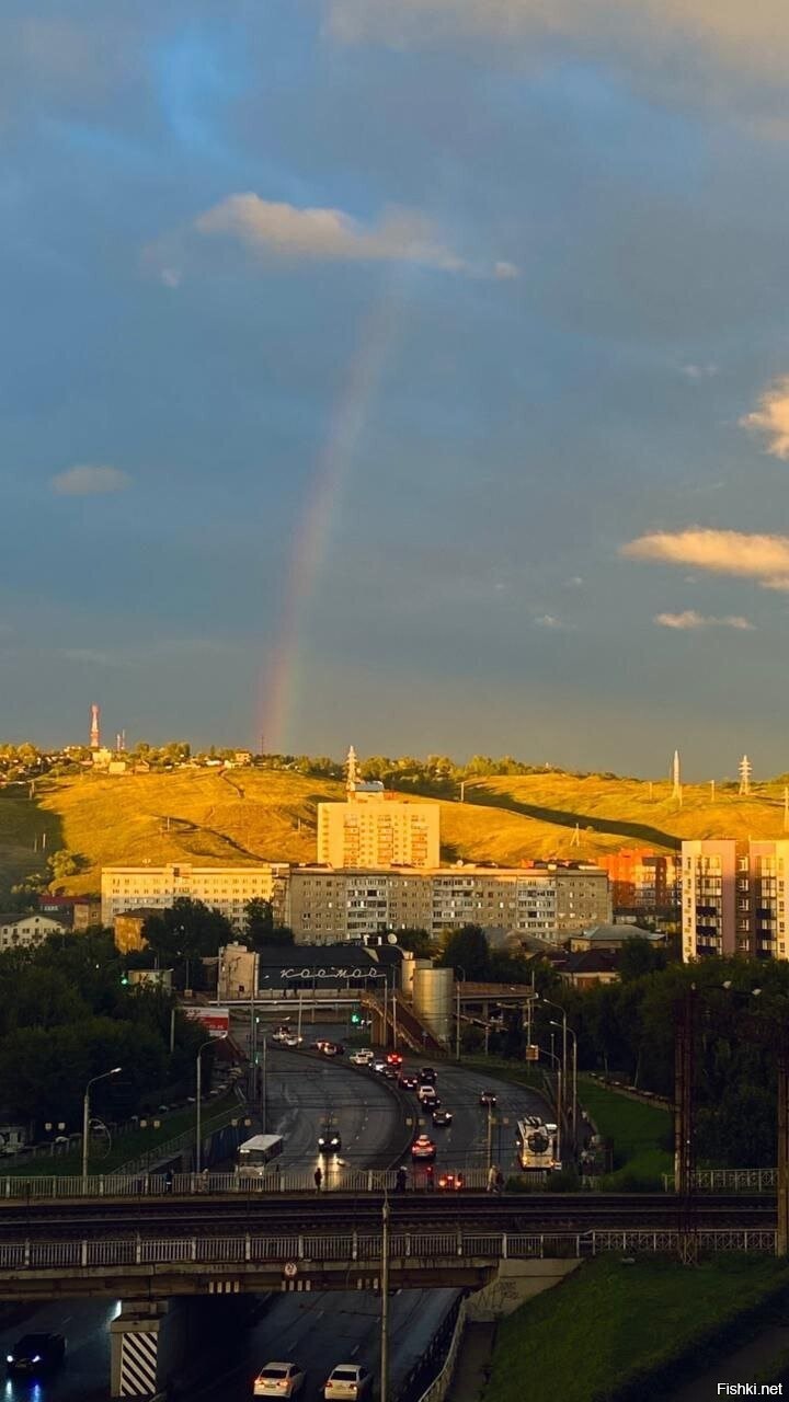 Вчерашняя радуга в Красноярске