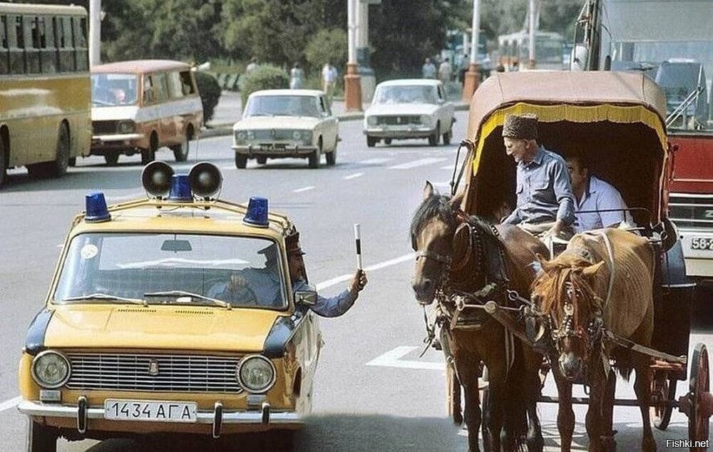 На улицах Баку, 1987 год