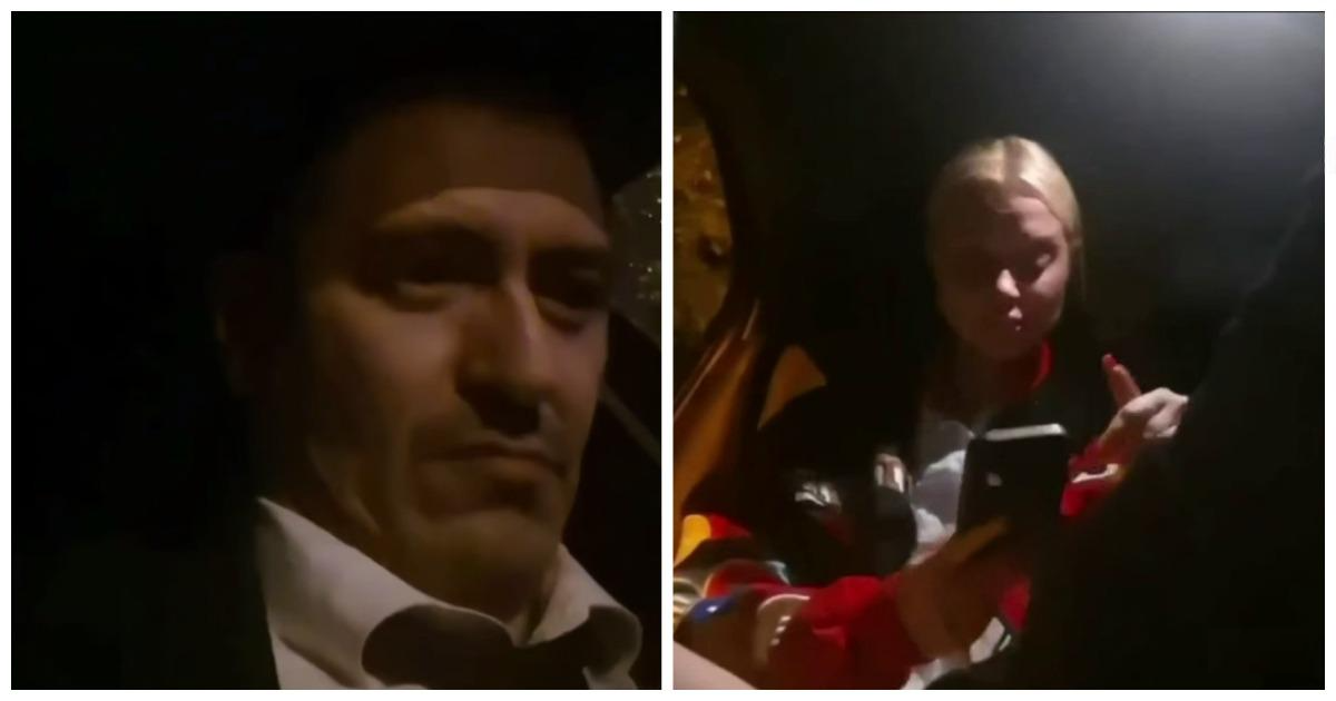Конфликт женщины с таксистом попал на видео