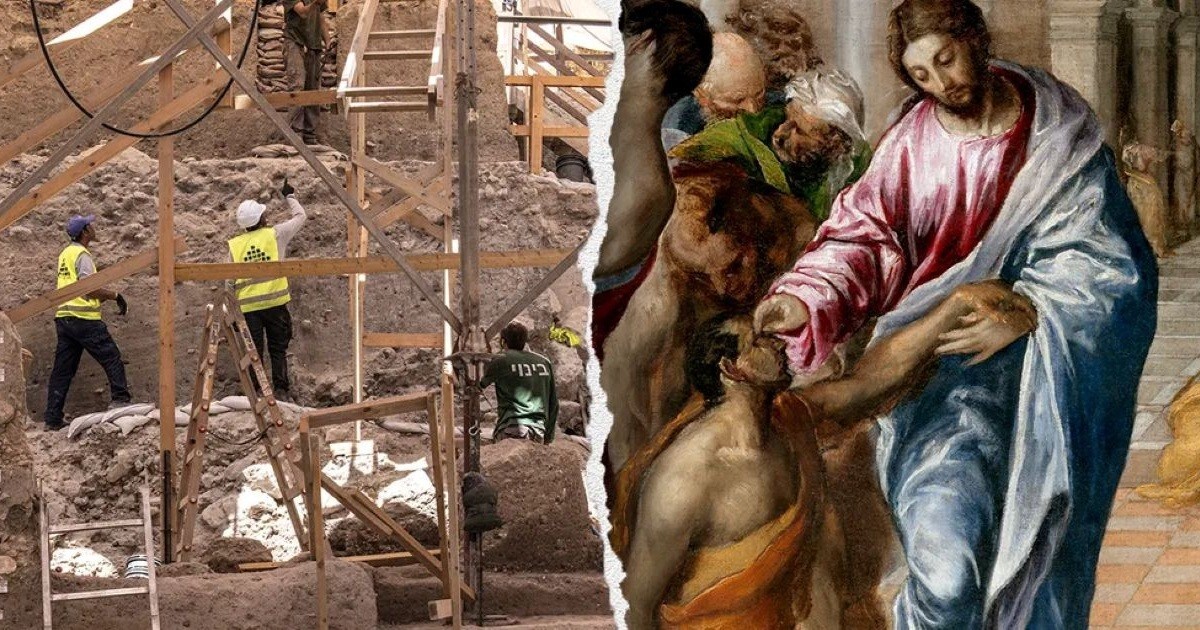 Новое открытие рядом с купальней, где Иисус исцелил слепого