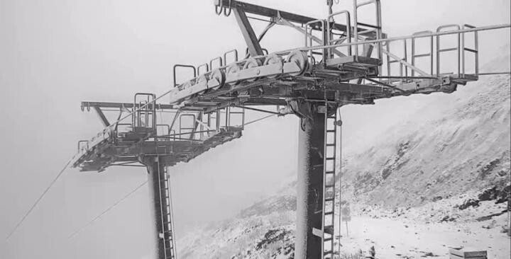 Снегопад был замечен в горах Сочи