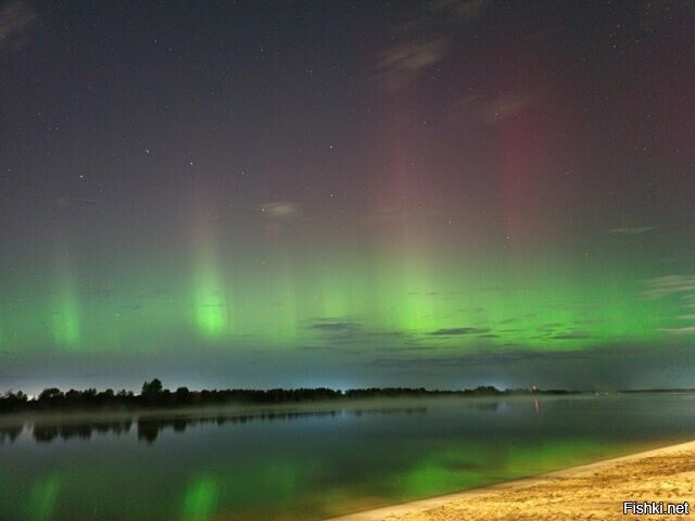 Северное сияние в Дубне, МО