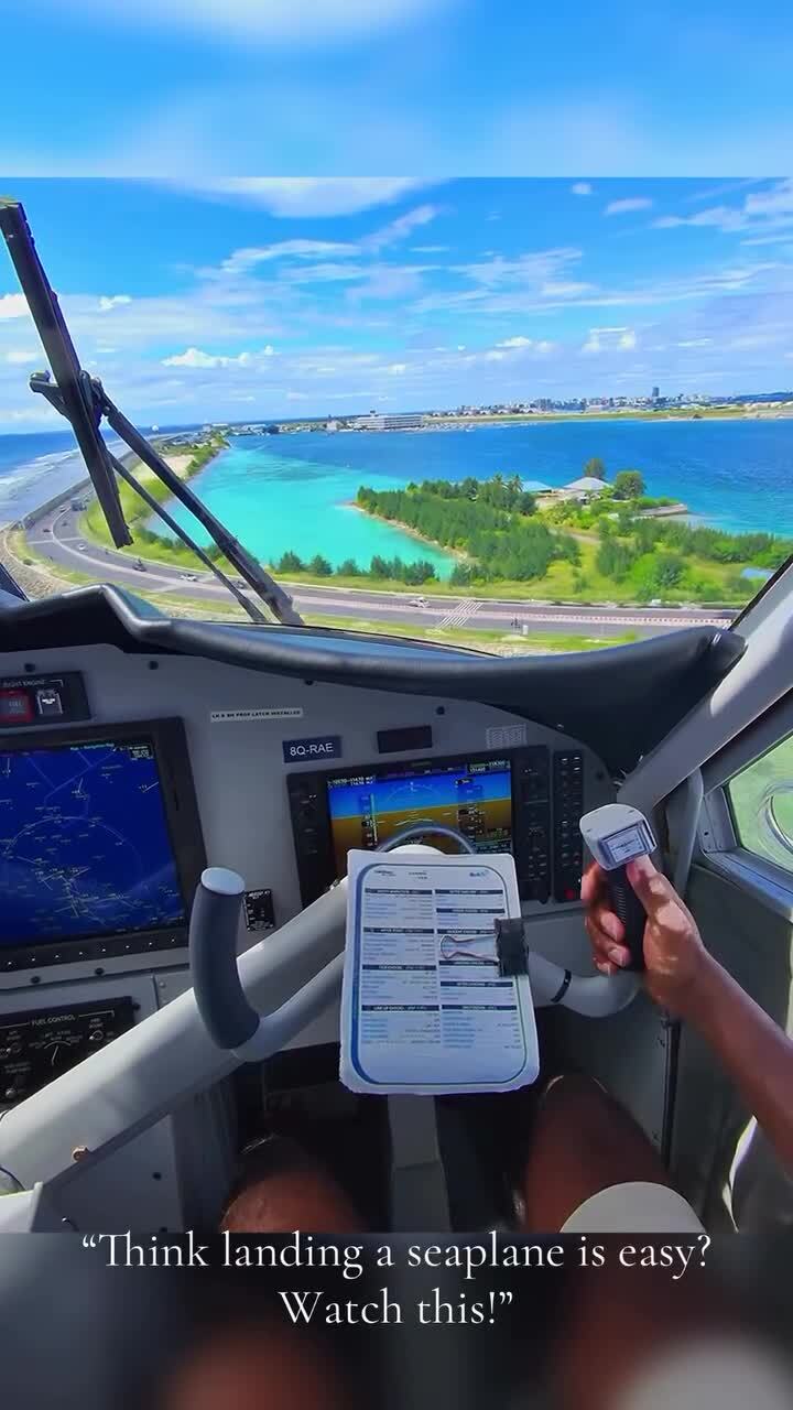 Посадка гидросамолета