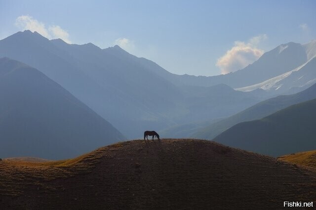 Раннее утро в горах