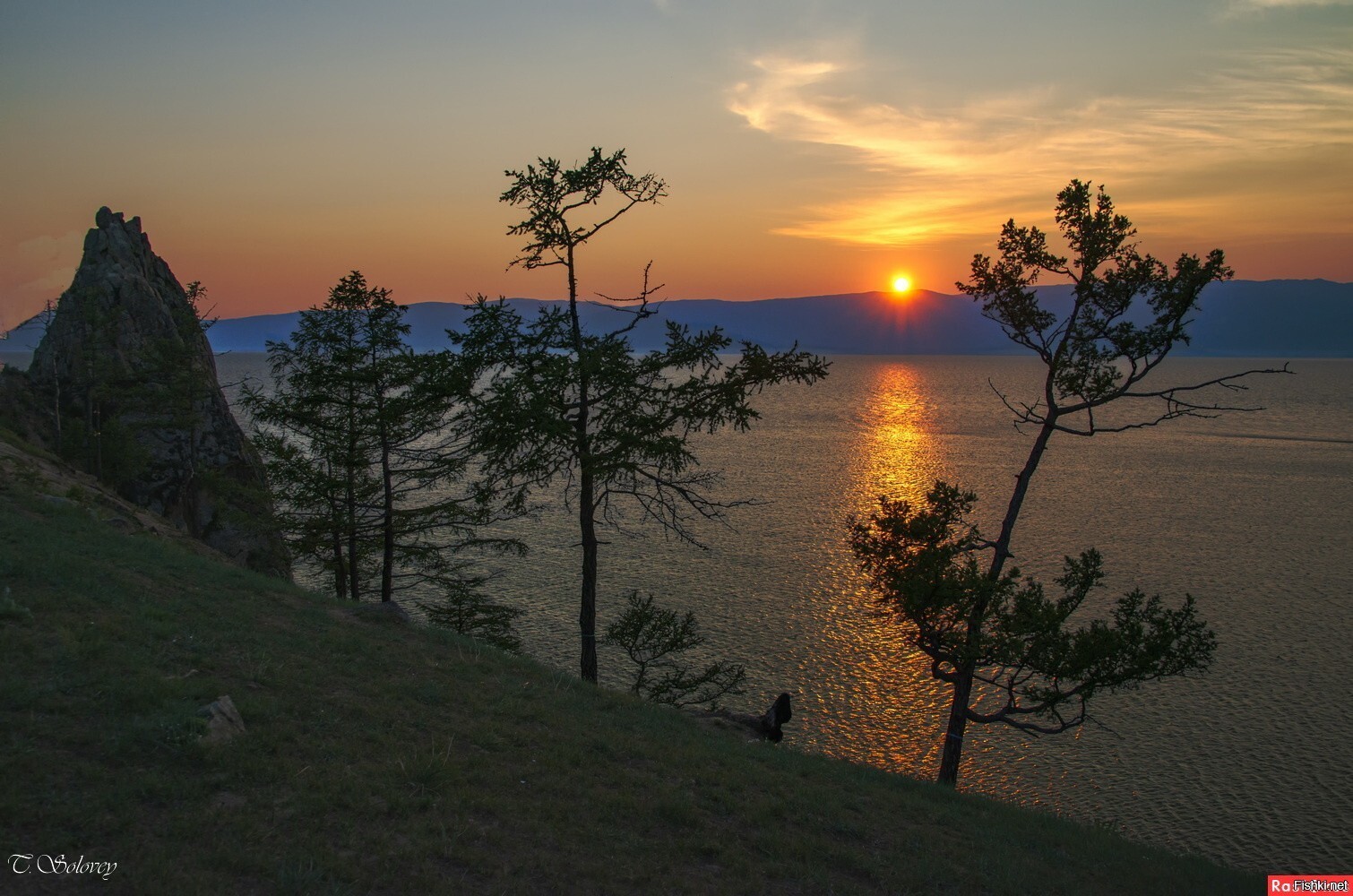 Закат на Ольхоне