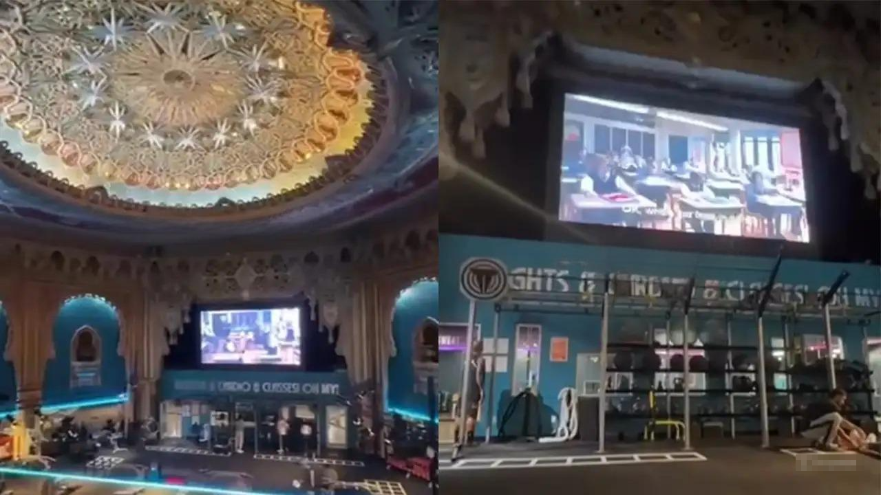 Кинотеатр-спортзал в США