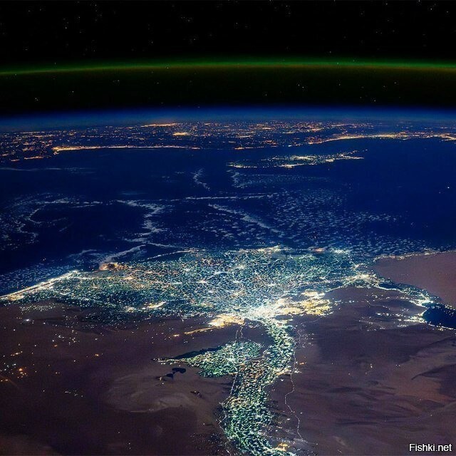 Средиземное море и Египет, снятые с борта МКС