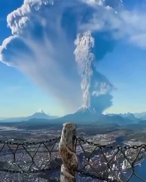 Извержение вулкана в Кальбуко