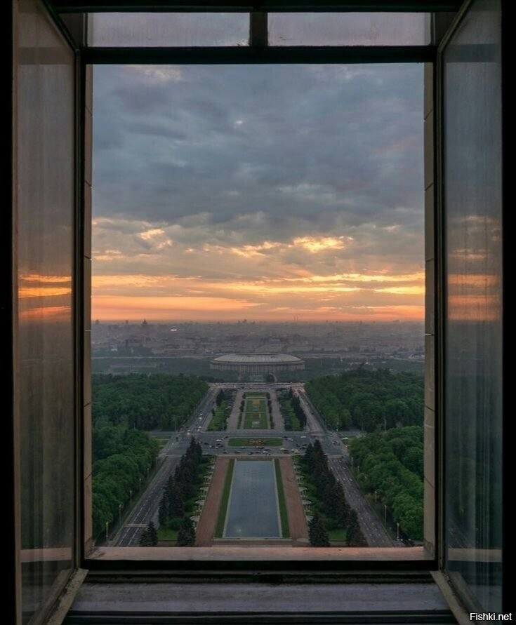 Вид из окна МГУ