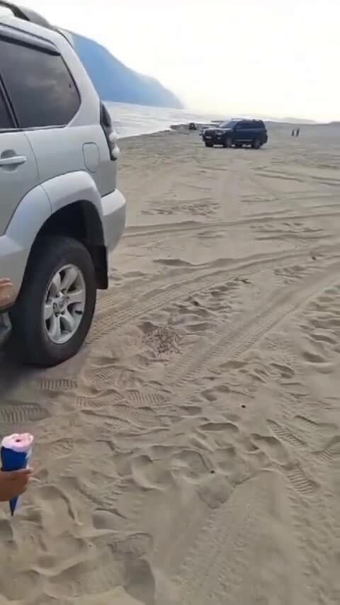 Бе-200 производит забор воды для тушения лесных пожаров недалеко от города Ле...