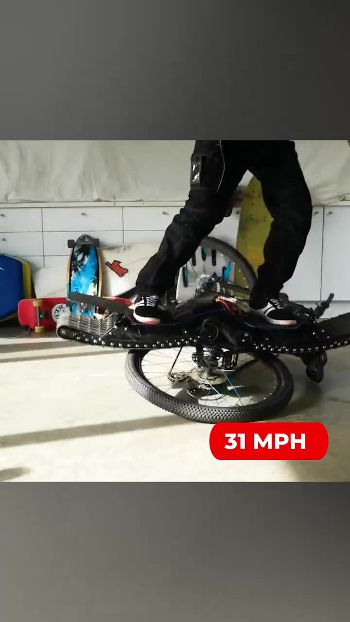 Скейтборд-вездеход на гусеницах