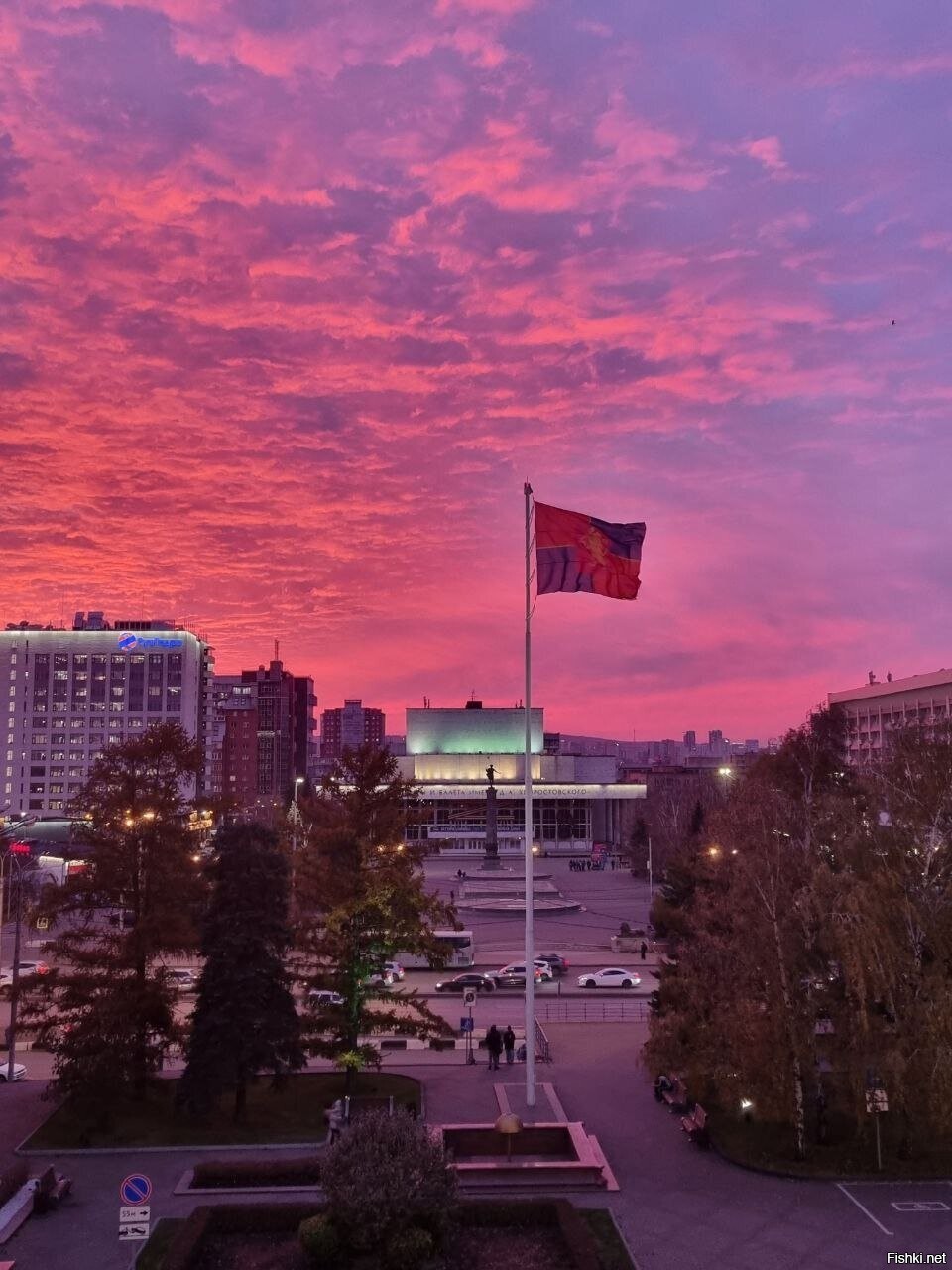 Сегодняшний закат в Красноярске