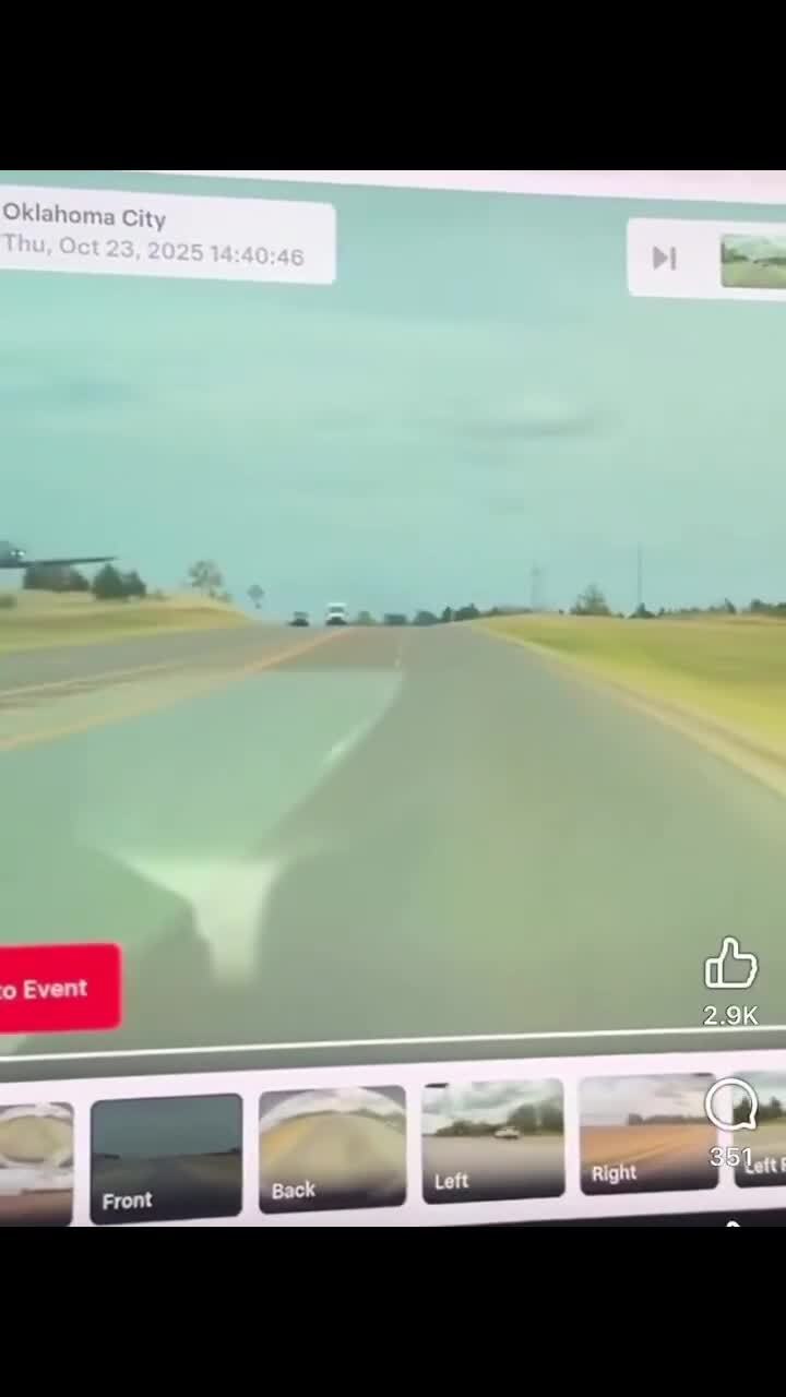 Автопилот Теслы вовремя среагировал на неожиданную помеху