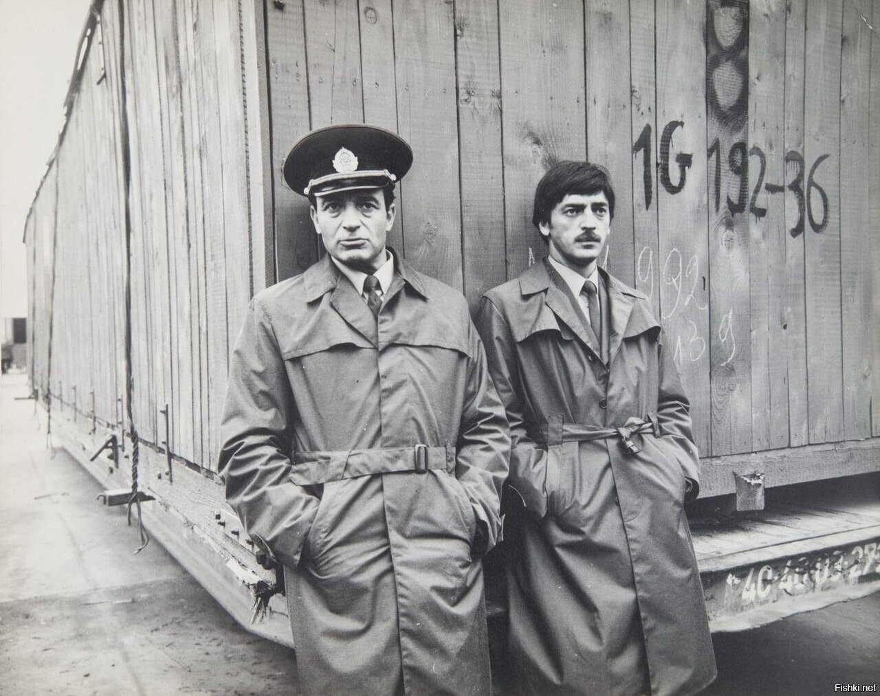 Валентин Гафт и Михаил Боярский на съемках фильма «Таможня»