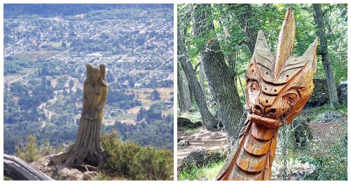 Лес скульптур, вдохнувших новую жизнь в мёртвые деревья