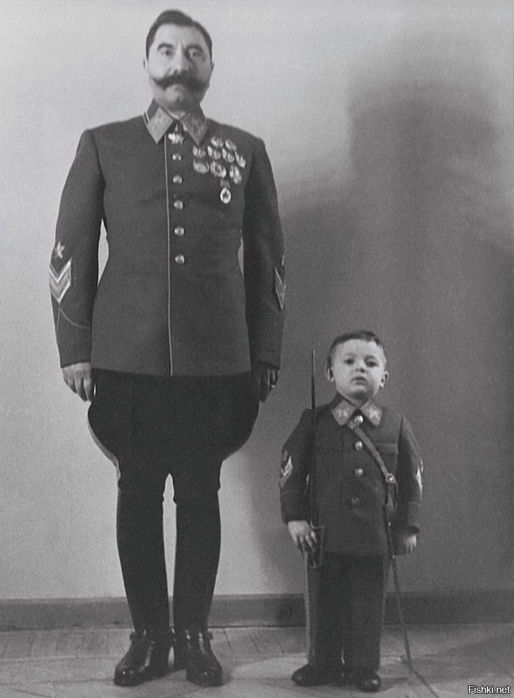 Будённый с сыном Сергеем