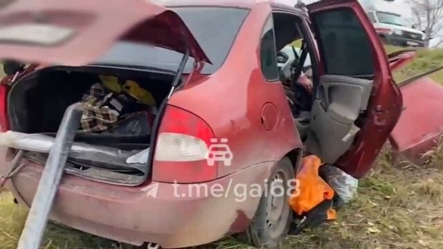 ДТП на трассе Р-22 "Каспий" в Знаменском районе Тамбовской области "Лобовуха"